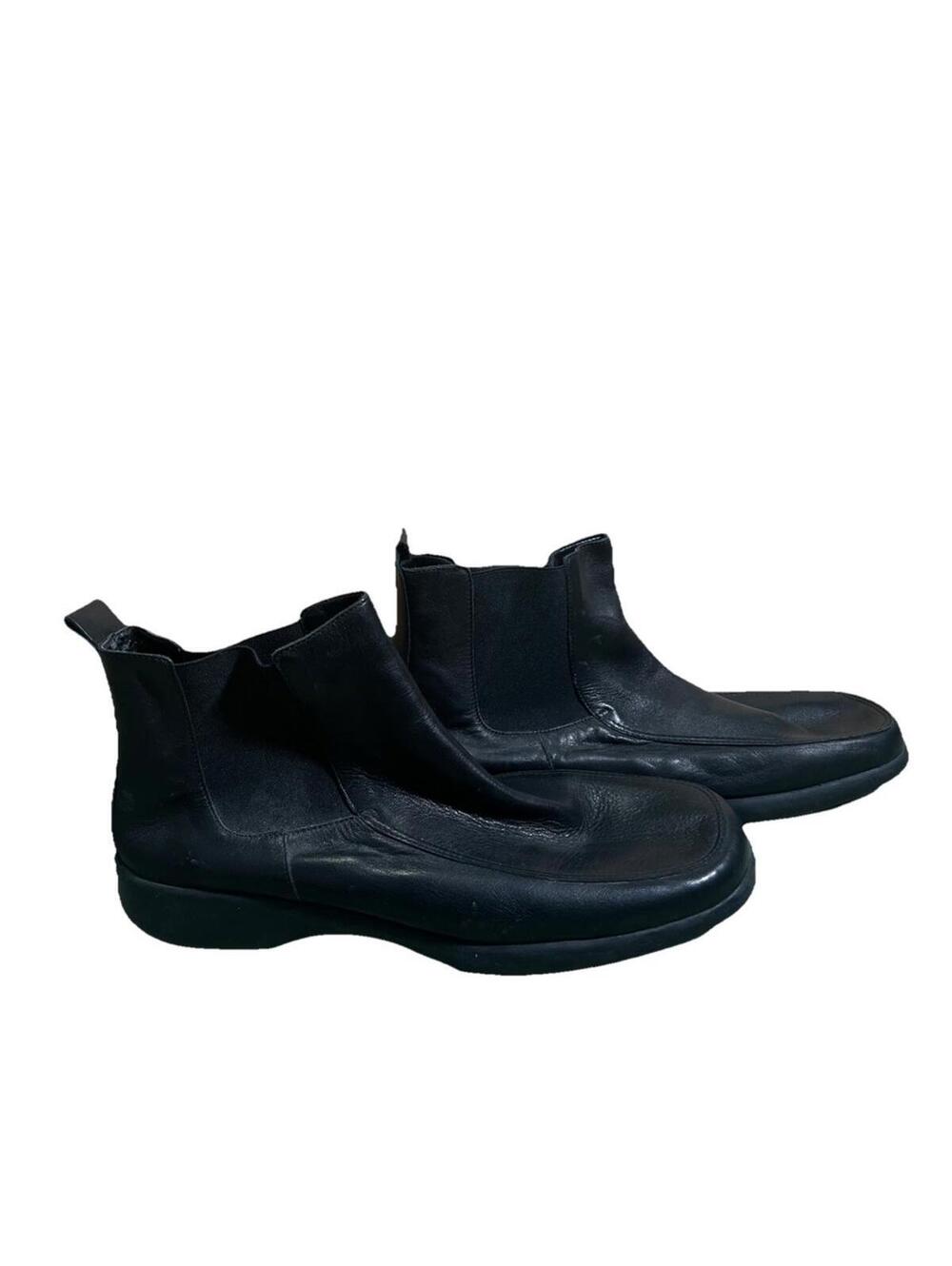 Vtg Aerosoles Women Black Leather Wedge Low Heel Chelsea Boots Sz 9 Sri Lanka
